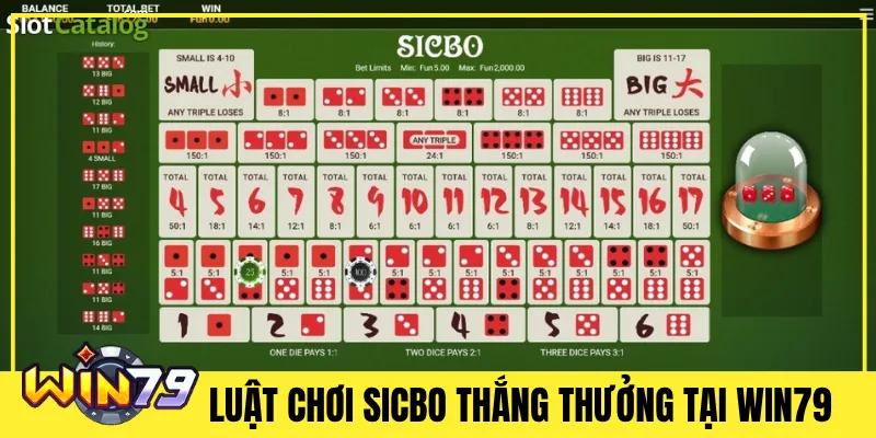 Luật Chơi Sicbo thắng thưởng tại Win79